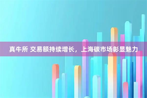 真牛所 交易额持续增长，上海碳市场彰显魅力