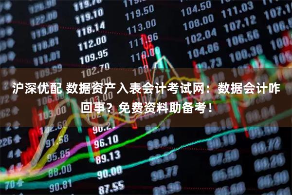 沪深优配 数据资产入表会计考试网：数据会计咋回事？免费资料助备考！